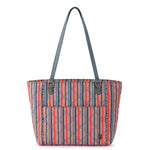 Sakroots Metro Tote - EcoTwill - Vintage Multi Stripe Diamond Quilted