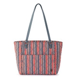 Sakroots Metro Tote - EcoTwill - Vintage Multi Stripe Diamond Quilted
