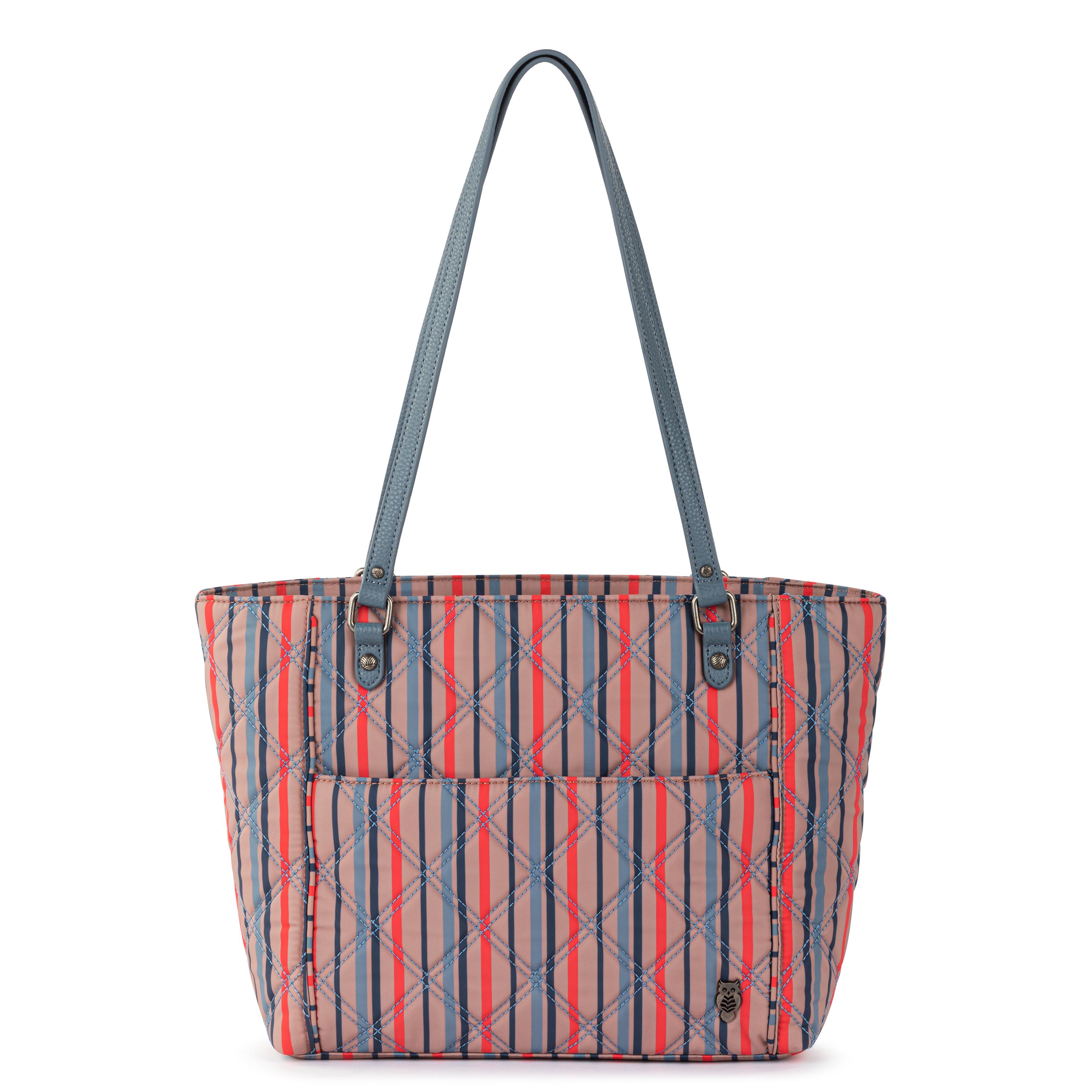Sakroots Metro Tote - EcoTwill - Vintage Multi Stripe Diamond Quilted