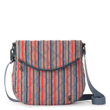 Sakroots Foldover Crossbody - EcoTwill - Vintage Multi Stripe Diamond Quilted