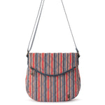 Sakroots Foldover Crossbody - EcoTwill - Vintage Multi Stripe Diamond Quilted