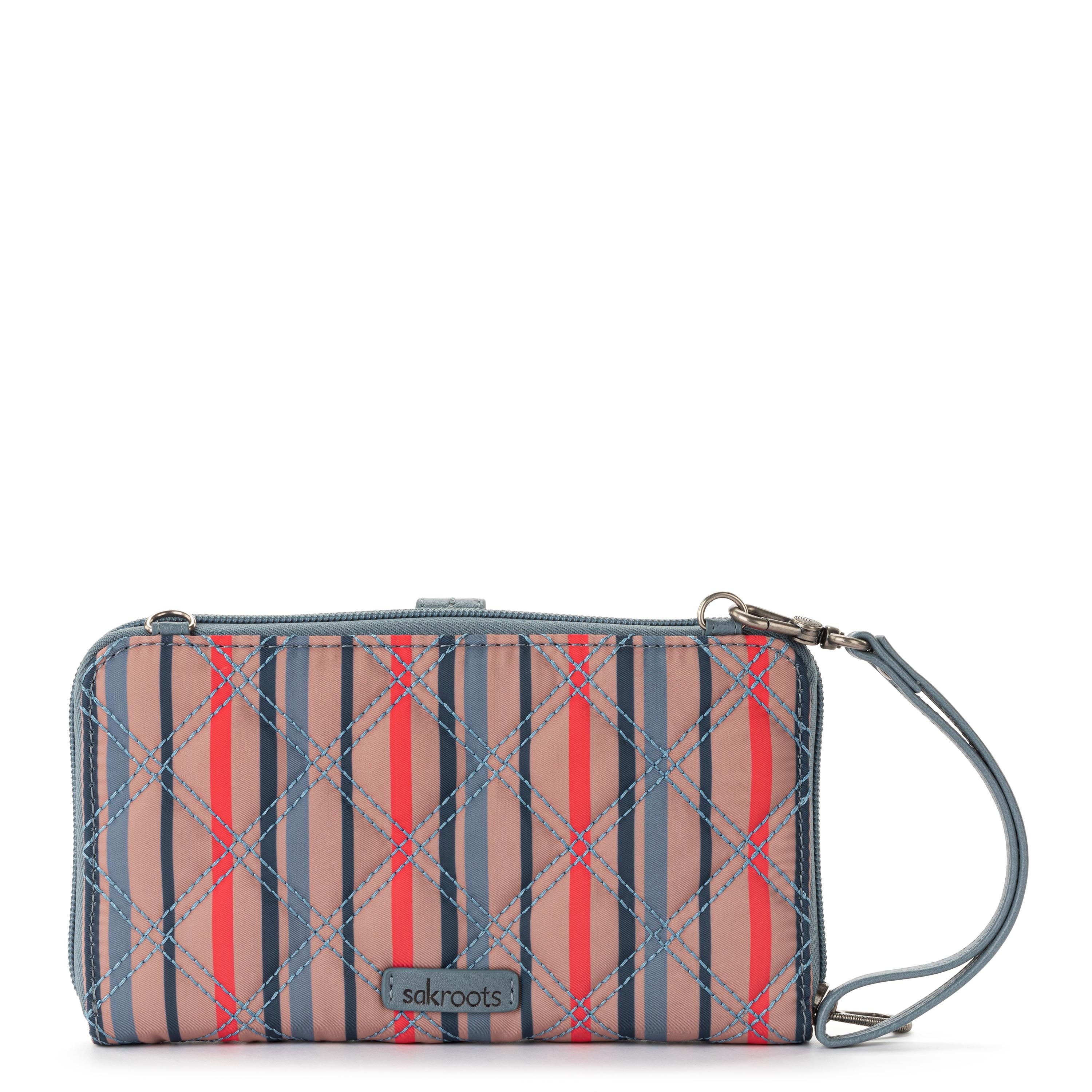Sakroots Smartphone Wallet - EcoTwill - Vintage Multi Stripe Diamond Quilted