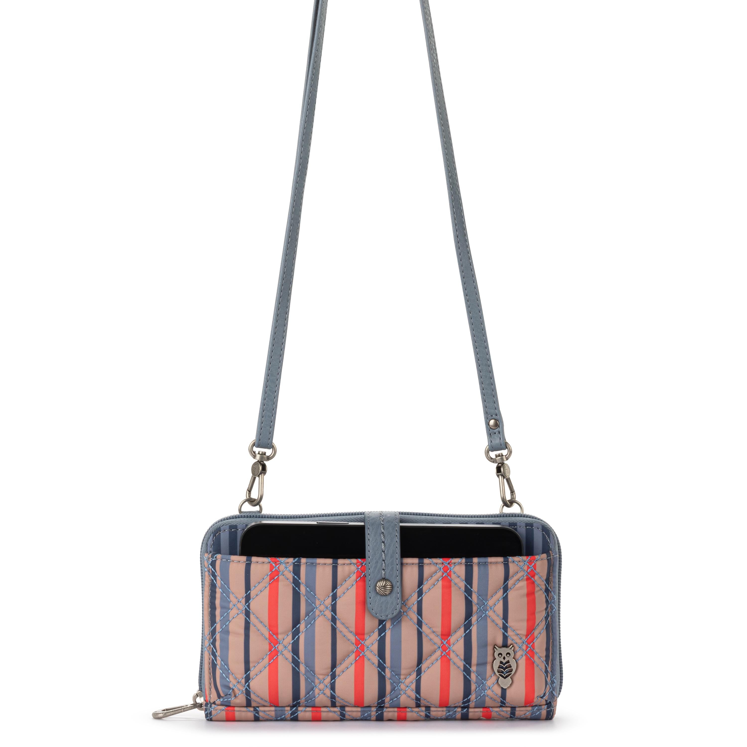 Sakroots Smartphone Wallet - EcoTwill - Vintage Multi Stripe Diamond Quilted