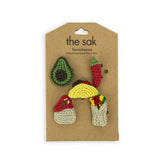 The Sak Yarnicharmz 5 Pack - Hand Crochet - Mexican Food
