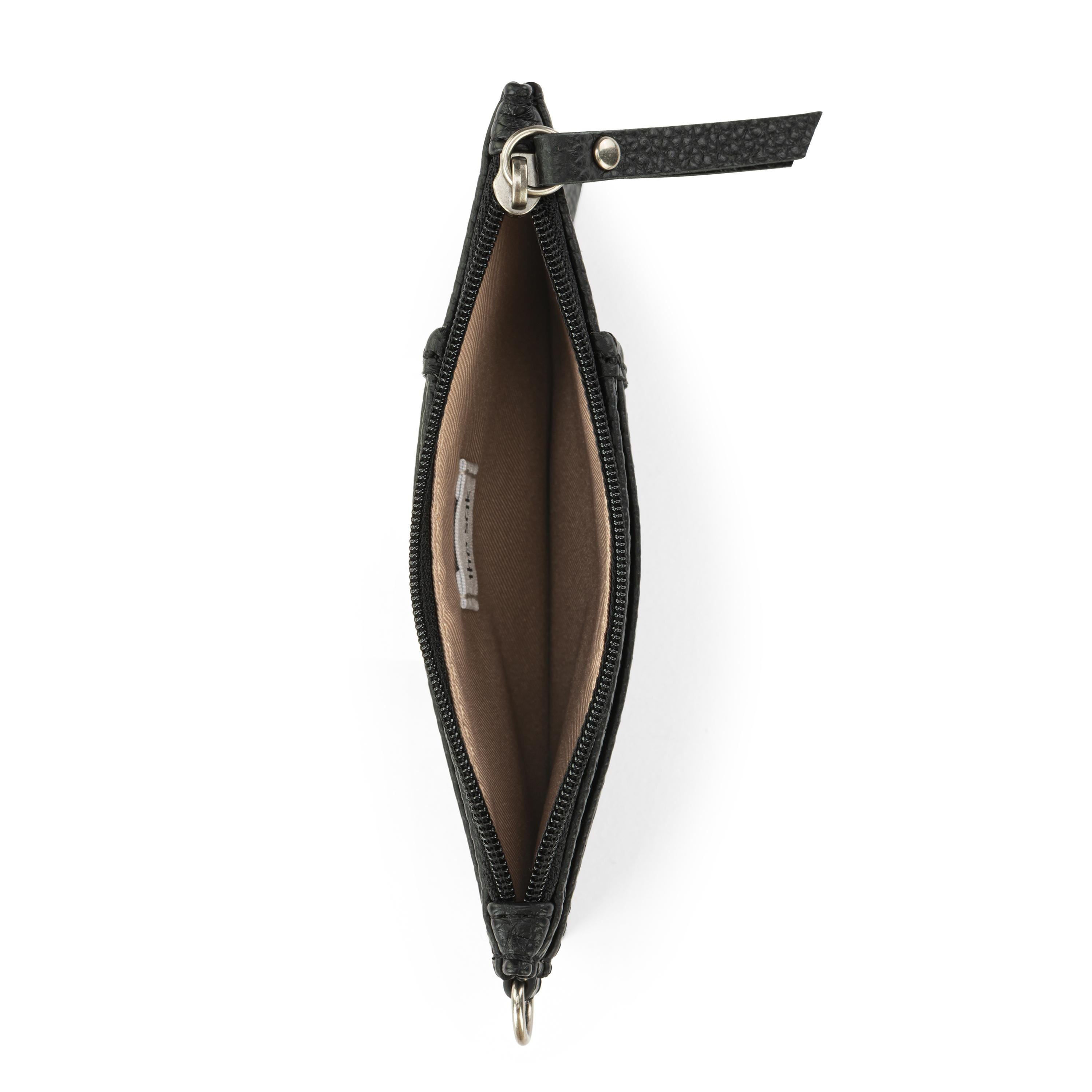The Sak Iris Card Wristlet - Leather - Black
