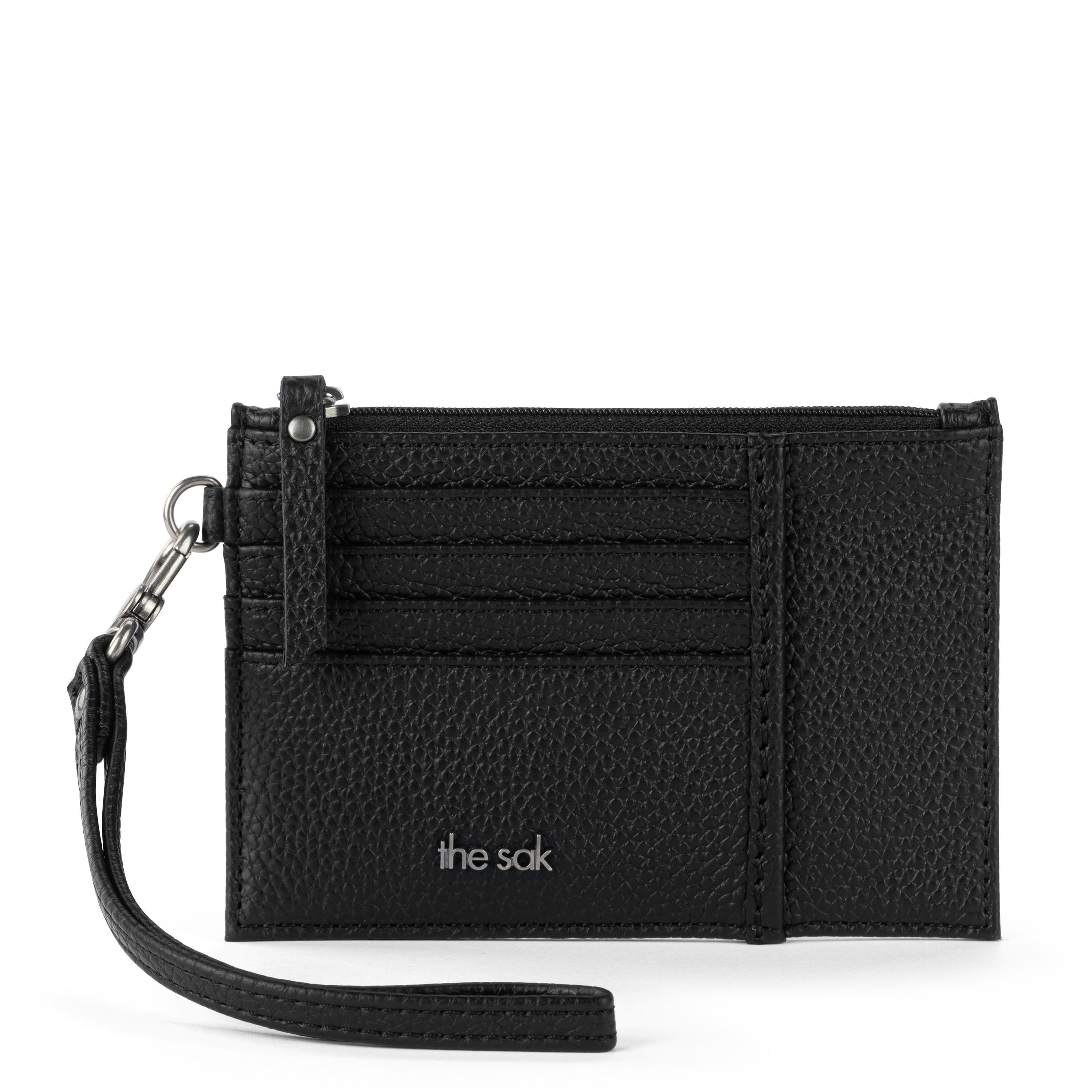 The Sak Iris Card Wristlet - Leather - Black