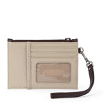 The Sak Iris Card Wristlet - Leather - Sand Mahogany