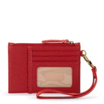 The Sak Iris Card Wristlet - Leather - Scarlet