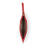 The Sak Iris Card Wristlet - Leather - Scarlet