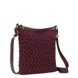 The Sak Lucia Crossbody - Hand Crochet - Black Cherry Cozy Weave