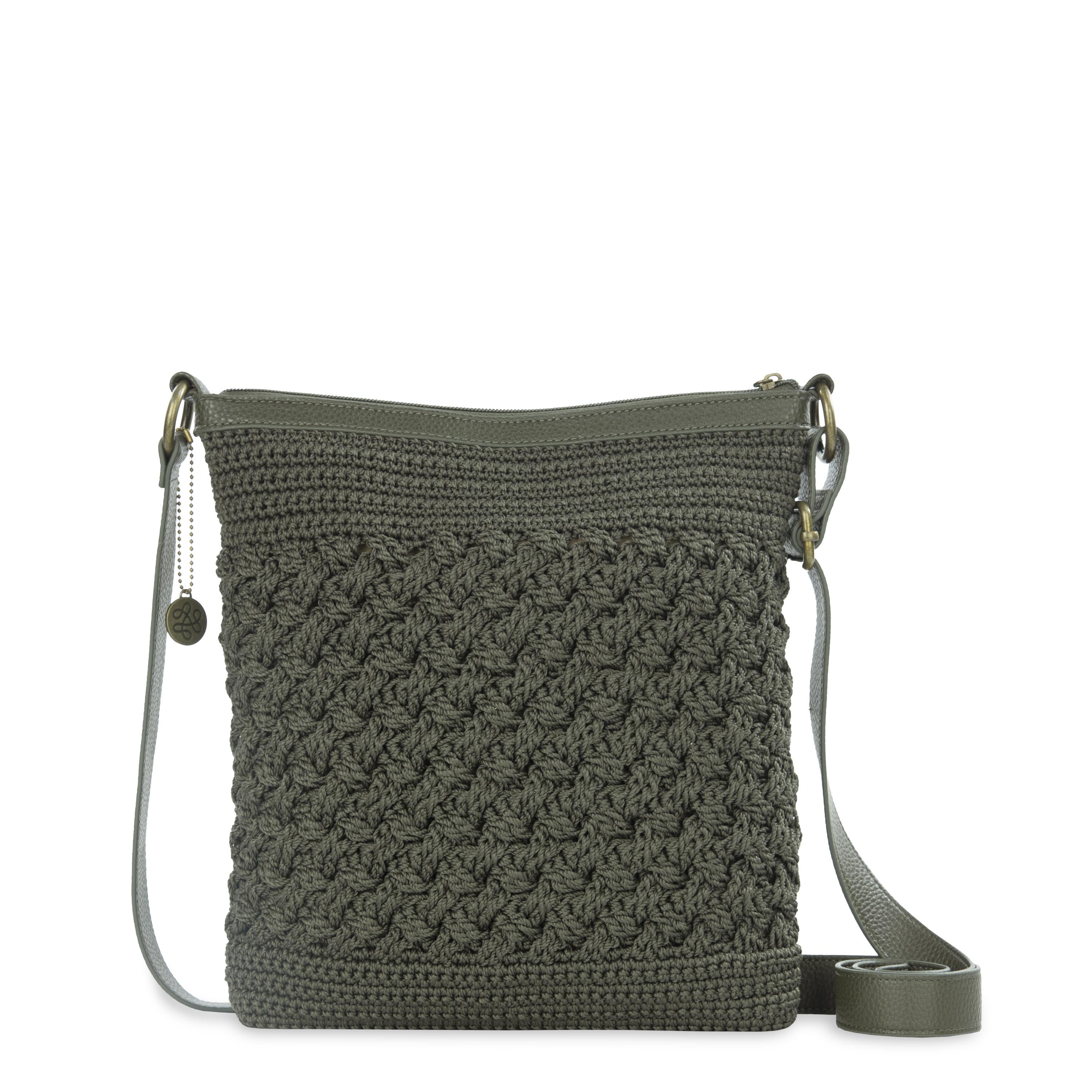 The Sak Lucia Crossbody - Hand Crochet - Moss Cozy Weave