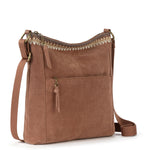The Sak Lucia Crossbody - Leather - Tobacco Suede Blanket Stitch