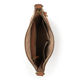 The Sak Lucia Crossbody - Leather - Tobacco Suede Blanket Stitch