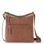 The Sak Lucia Crossbody - Leather - Tobacco Suede Blanket Stitch