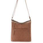 The Sak Lucia Crossbody - Leather - Tobacco Suede Blanket Stitch