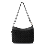 The Sak Lumi Crossbody - Hand Crochet - Black Cozy Weave
