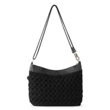 The Sak Lumi Crossbody - Hand Crochet - Black Cozy Weave