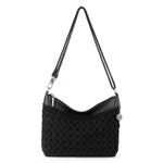 The Sak Lumi Crossbody - Hand Crochet - Black Cozy Weave