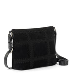 The Sak Melrose Crossbody - Leather - Black Suede Patch