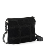 The Sak Melrose Crossbody - Leather - Black Suede Patch