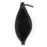 The Sak Melrose Crossbody - Leather - Black Suede Patch