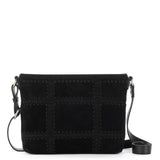 The Sak Melrose Crossbody - Leather - Black Suede Patch
