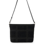 The Sak Melrose Crossbody - Leather - Black Suede Patch