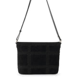 The Sak Melrose Crossbody - Leather - Black Suede Patch