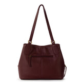 The Sak Melrose Satchel - Leather - Black Cherry