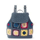 The Sak Sayulita Backpack - Hand Crochet - Maritime Multi Patch