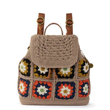 The Sak Sayulita Backpack - Hand Crochet - Sand Neutral Patch