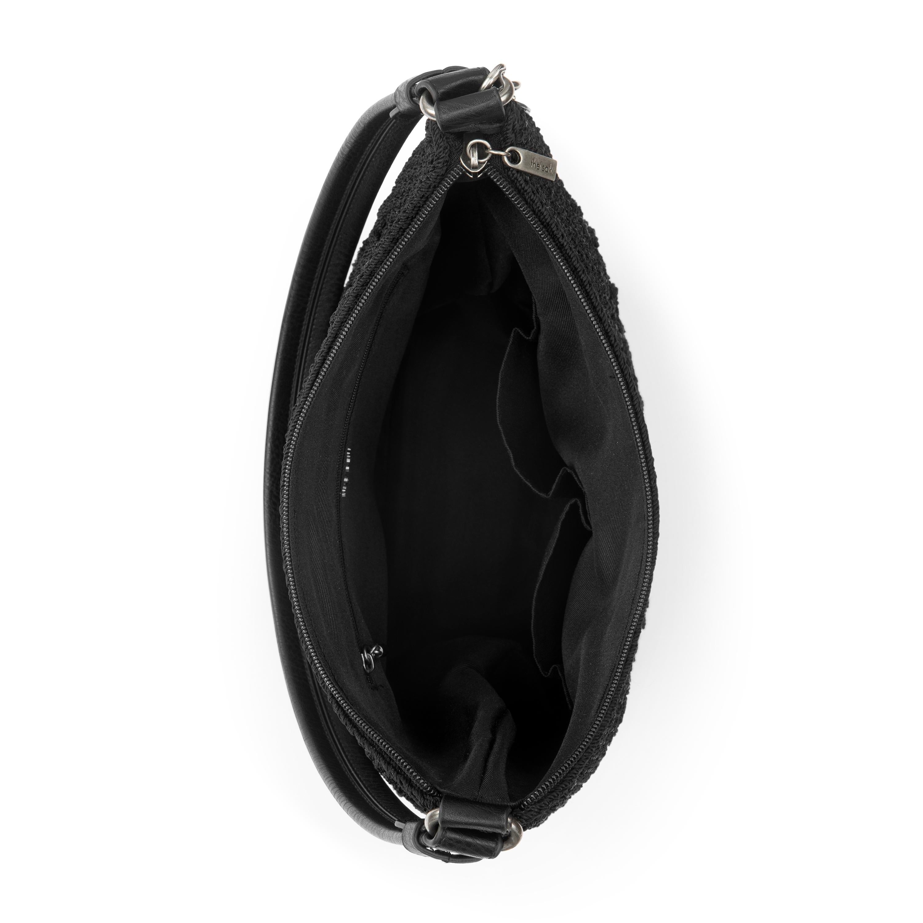 The Sak Sequoia Hobo - Hand Crochet - Black Cozy Weave
