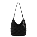 The Sak Sequoia Hobo - Hand Crochet - Black Cozy Weave