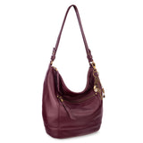 The Sak Sequoia Hobo - Leather - Black Cherry