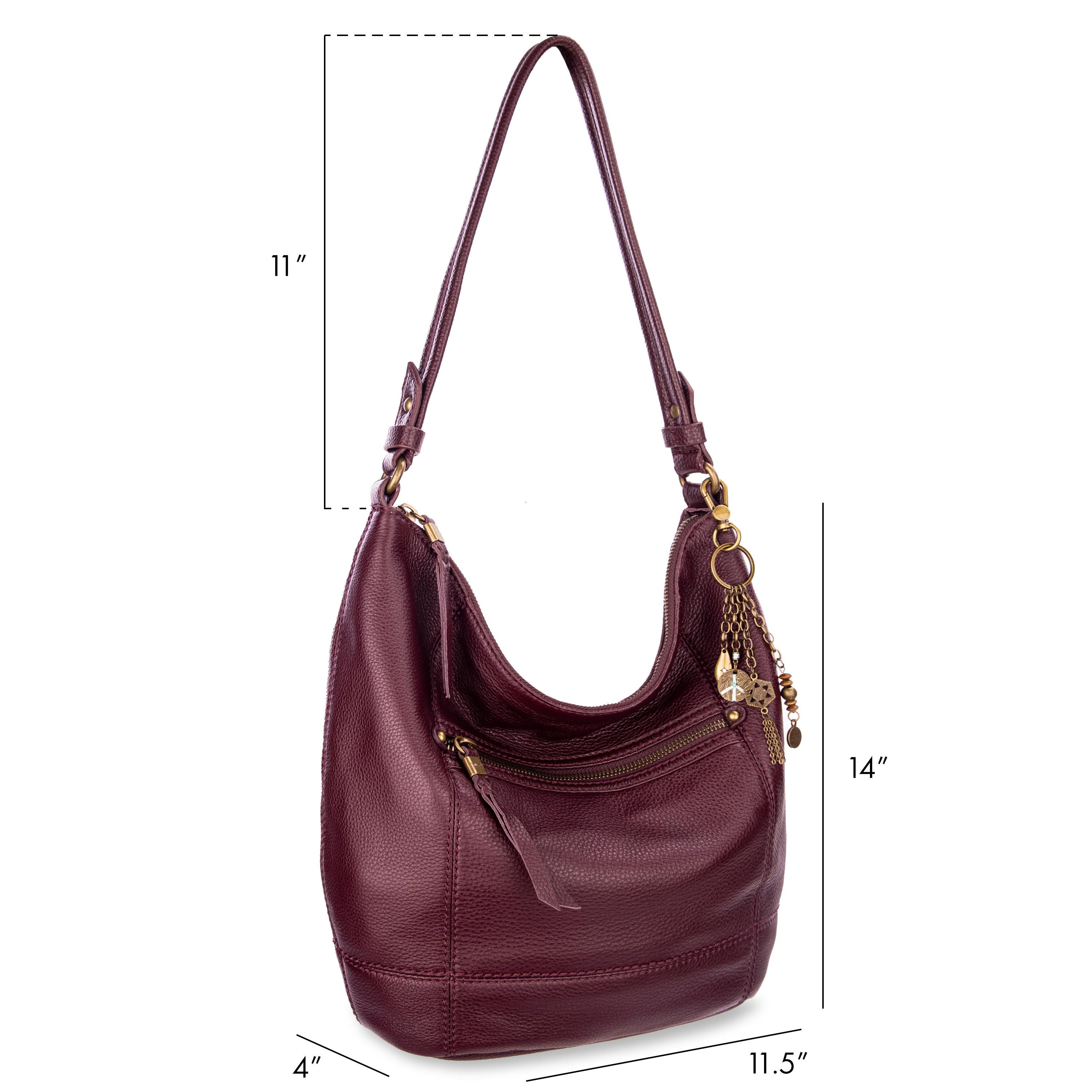 The Sak Sequoia Hobo - Leather - Black Cherry
