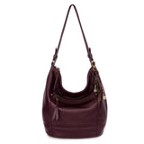 The Sak Sequoia Hobo - Leather - Black Cherry