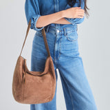 The Sak Sequoia Hobo - Leather - Tobacco Suede Terra Stitch