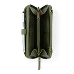 The Sak Iris Smartphone Wallet - Hand Crochet - Moss Cozy Weave