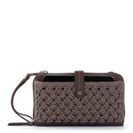 The Sak Iris Smartphone Wallet - Hand Crochet - Mushroom Cozy Weave