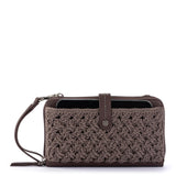 The Sak Iris Smartphone Wallet - Hand Crochet - Mushroom Cozy Weave