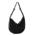 The Sak Tess Shoulder Bag - Leather - Black Suede