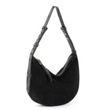 The Sak Tess Shoulder Bag - Leather - Black Suede