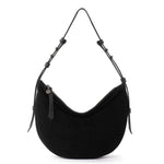 The Sak Tess Shoulder Bag - Leather - Black Suede