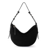 The Sak Tess Shoulder Bag - Leather - Black Suede