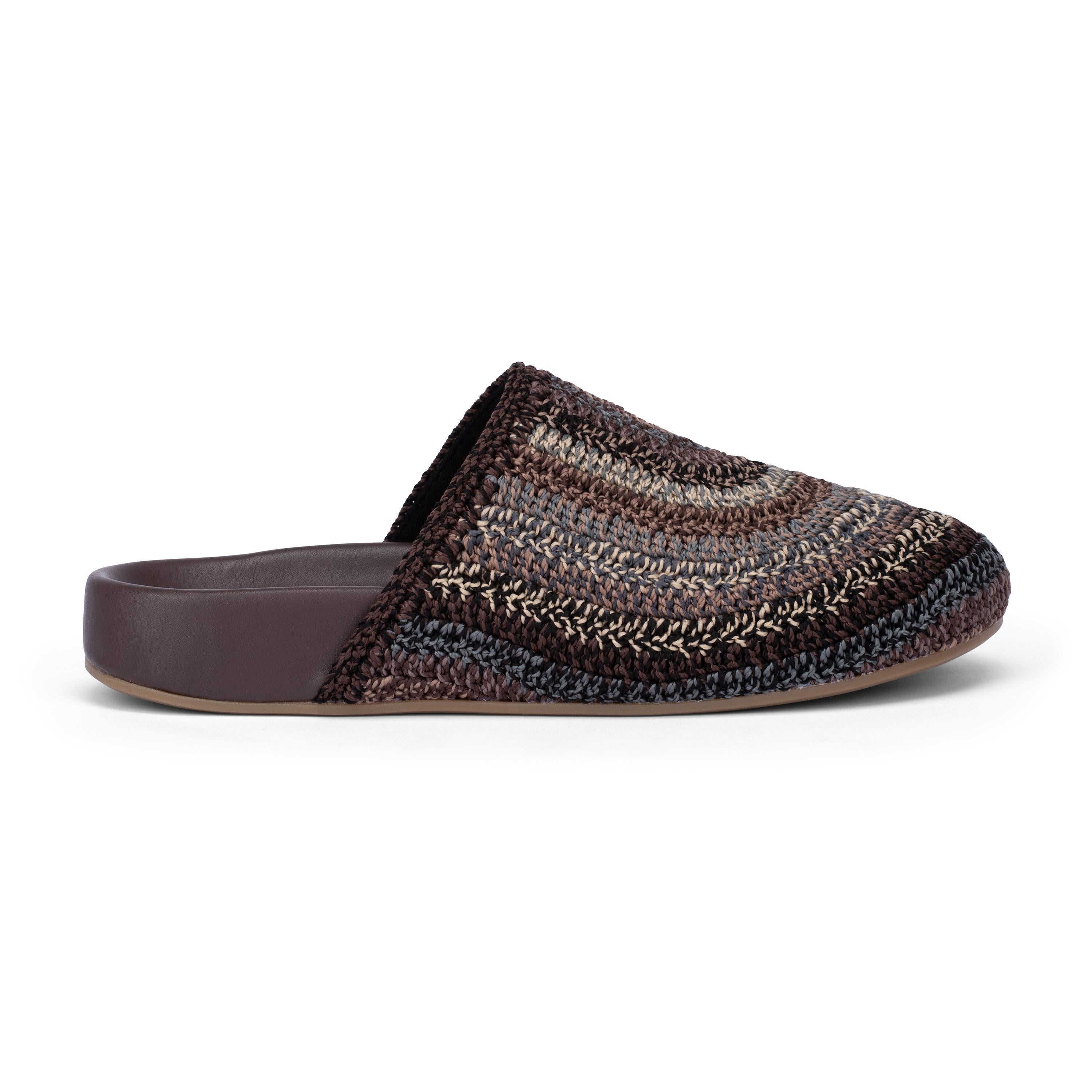 The Sak Bolinas Clog - Hand Crochet - Aspen Stripe