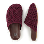 The Sak Bolinas Clog - Hand Crochet - Black Cherry Cozy