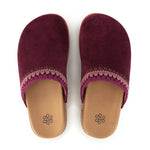 The Sak Bolinas Lug Sole Clog - Leather - Black Cherry Seminyak