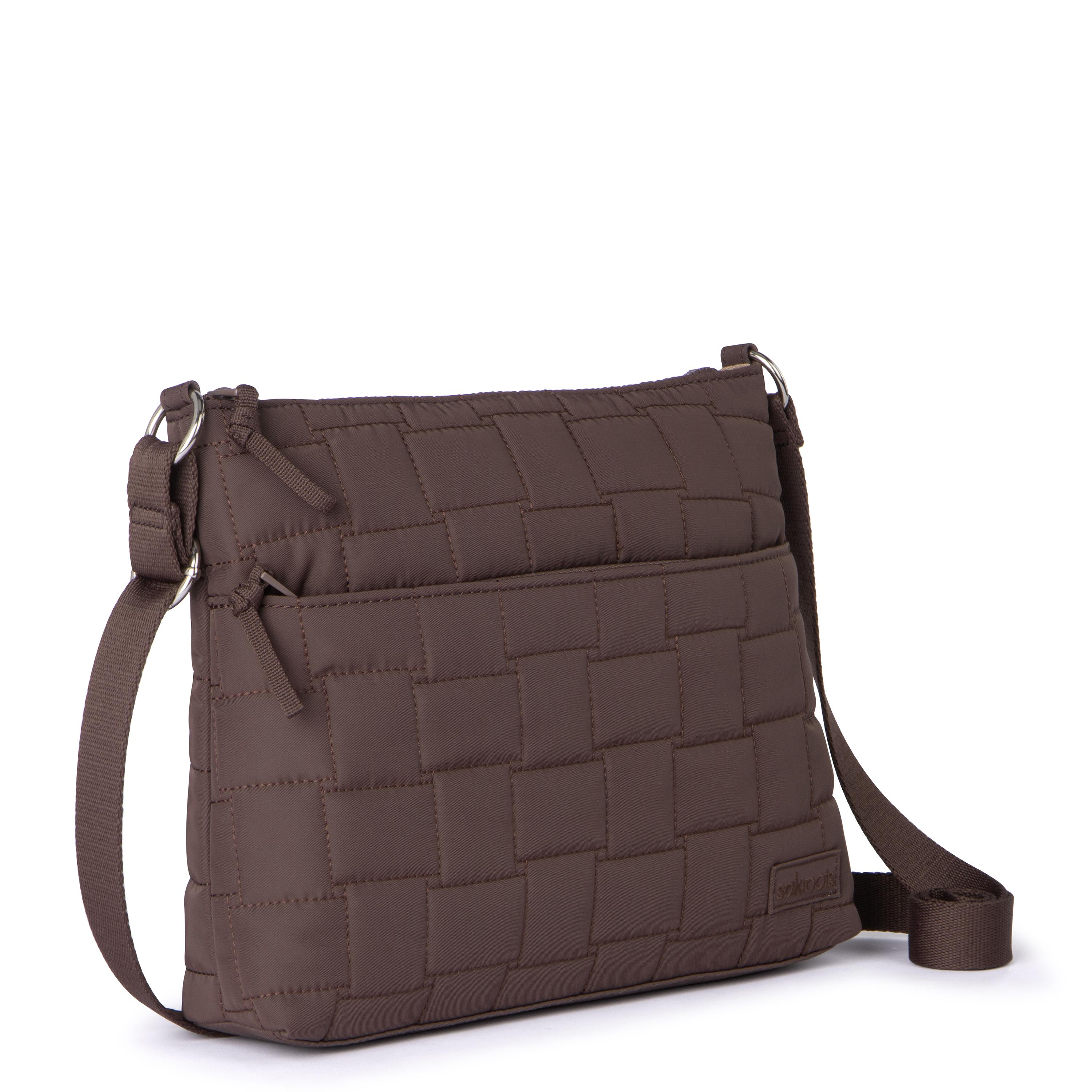 Sakroots Basic Crossbody - EcoTwill - Mahogany Woven Quilted