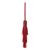 The Sak Cypress Tassel Dangle - Leather - Scarlet