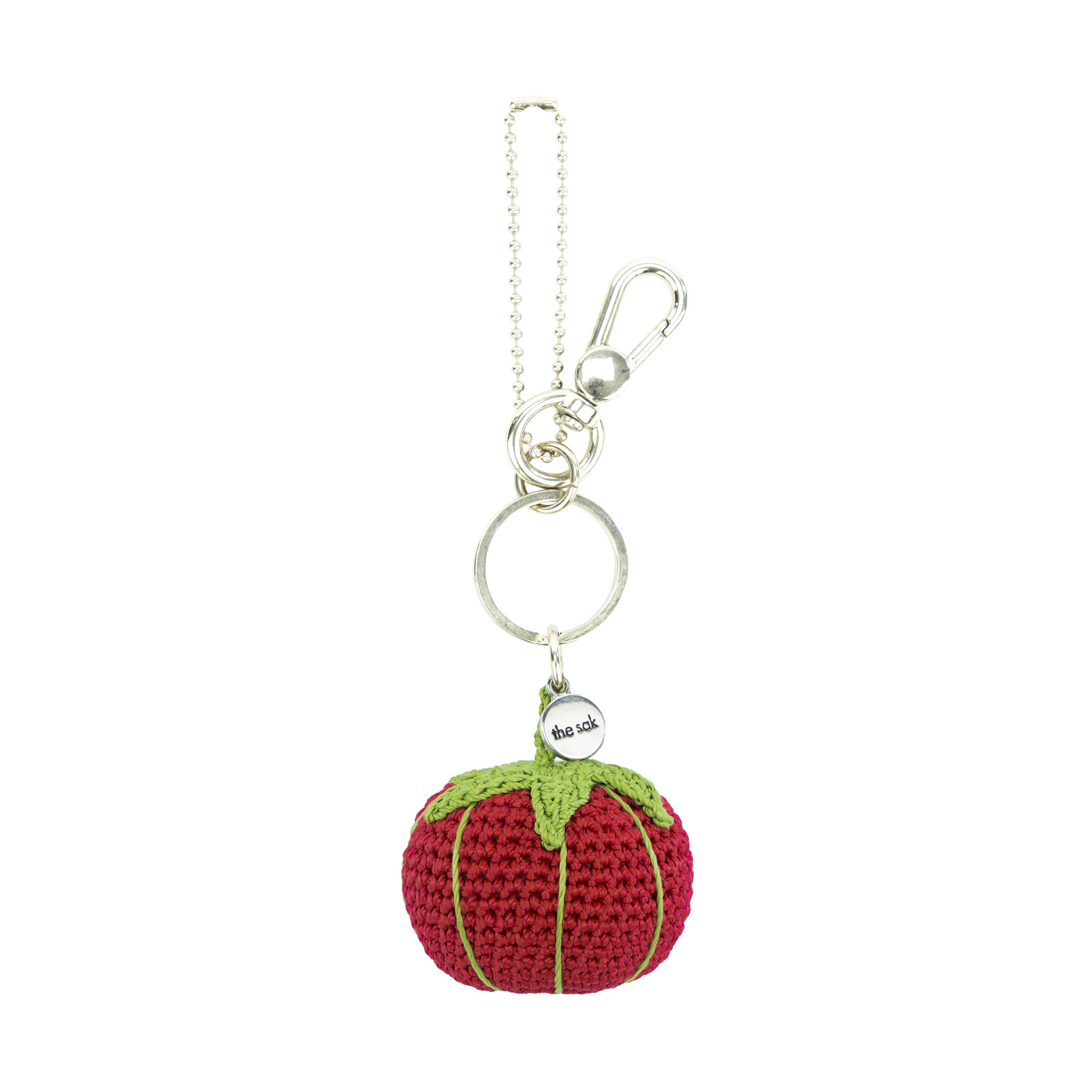 The Sak Yarnicharmz Dangle - Hand Crochet - Tomato